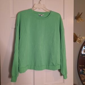 JoyLab Green Long Sleeve Crew Neck